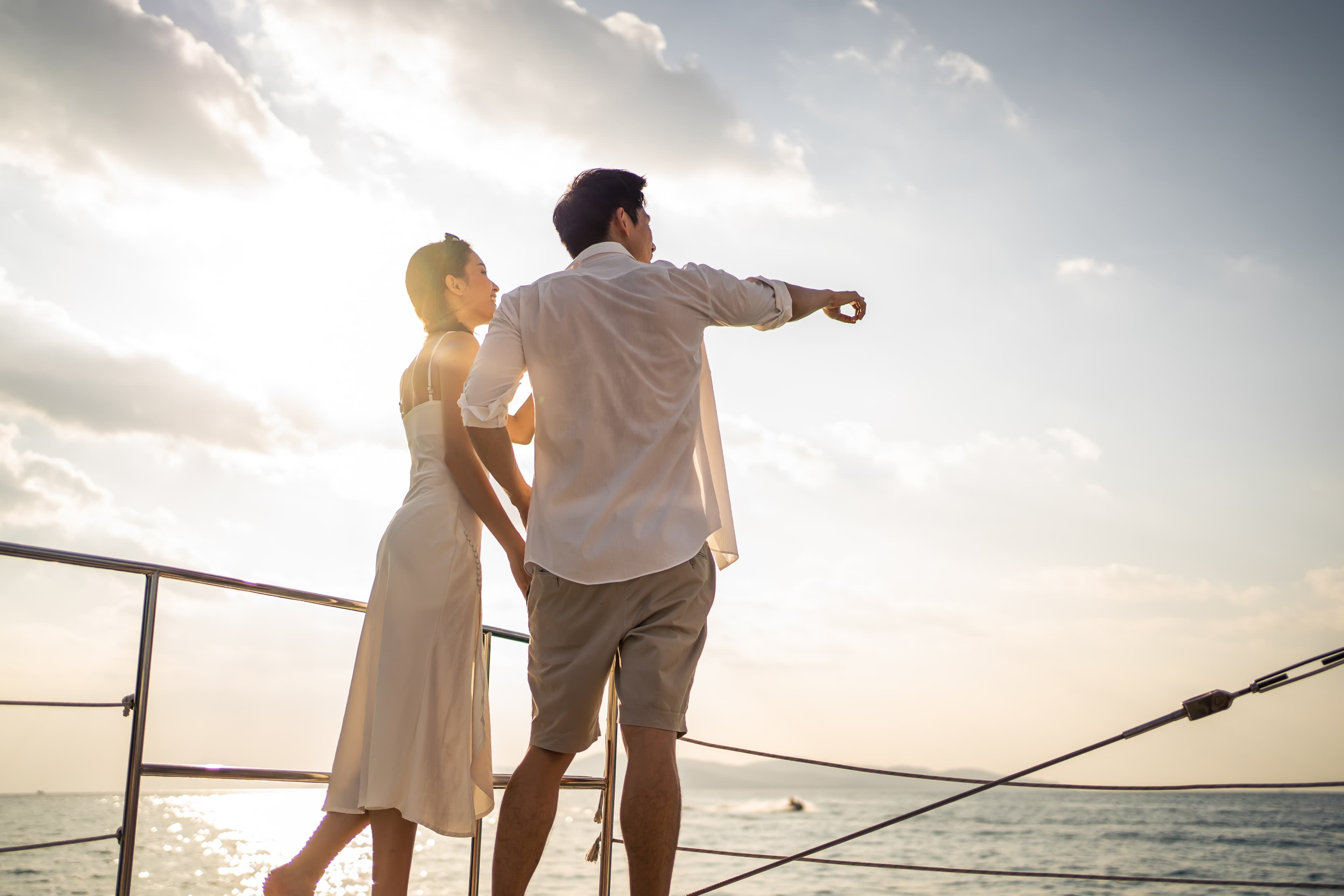 Couple enjoying luxury lifestyle